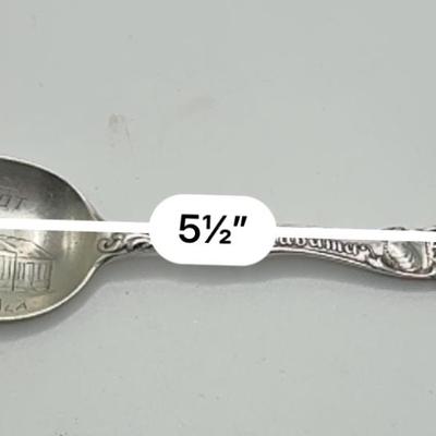 Railroad - Souvenir Sterling Silver Spoon, Ft. Payne, AL Railroad Depot, Wt. = 22g