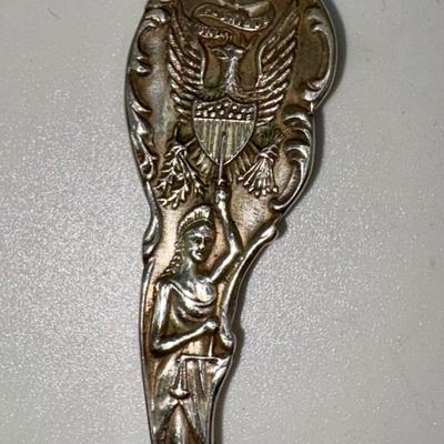 Railroad - Souvenir Sterling Silver Spoon, Ft. Payne, AL Railroad Depot, Wt. = 22g