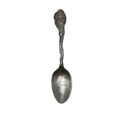 Railroad - Souvenir Sterling Silver Spoon, Ft. Payne, AL Railroad Depot, Wt. = 22g