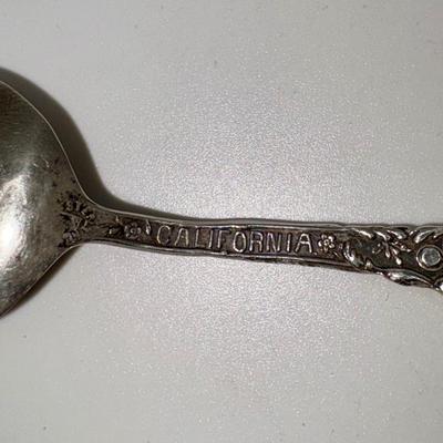 Railroad - Sterling Silver Spoon, Incline Railroad in Los Angeles, CA, Wt. = 23g