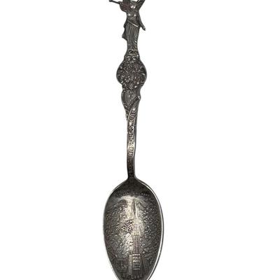 Railroad - Sterling Silver Spoon, Incline Railroad in Los Angeles, CA, Wt. = 23g