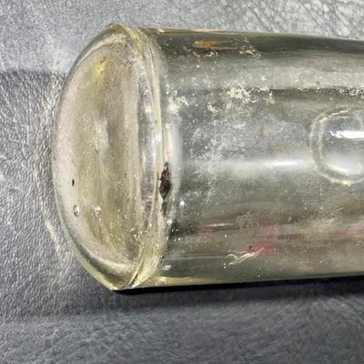 Railroad - Chicago & North Western C&NW Railroad Embossed Glass Fire Extinguisher, Empty