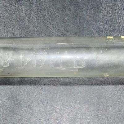 Railroad - Chicago & North Western C&NW Railroad Embossed Glass Fire Extinguisher, Empty