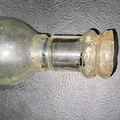 Railroad - Chicago & North Western C&NW Railroad Embossed Glass Fire Extinguisher, Empty