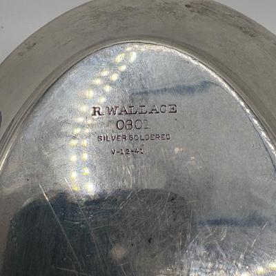 Railroad - Illinois Central Mississippi Valley Route Bread Tray, Silver Soldered