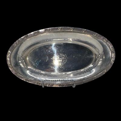 Railroad - Illinois Central Mississippi Valley Route Bread Tray, Silver Soldered