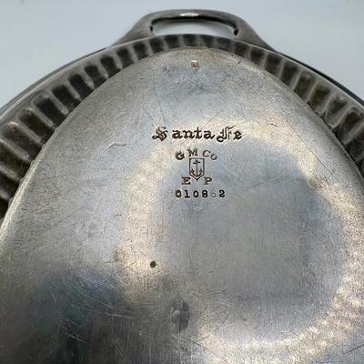 Railroad - Santa Fe RR ATSF Serving Tray, Silver Plate