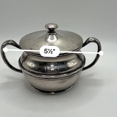 Railroad - Louisville & Nashville L&N Railroad 8 oz Sugar Bowl, Silver Soldered