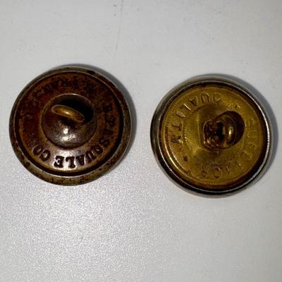 Railroad - Spokane, Portland & Seattle Railway Uniform Buttons, Lot of 2 - 0.9"