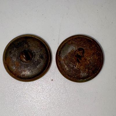 Railroad - Railroad Car Knocker Uniform Buttons, Lot of 2 - 0.8"