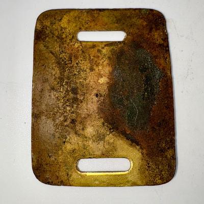 Railroad - Grand Trunk Railway System Brass Luggage Tag