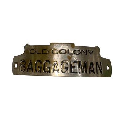 Railroad - Ca 1870 Old Colony Railroad Baggageman Hat Badge