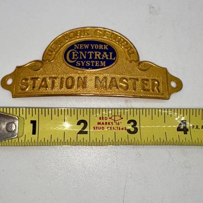 Railroad - New York Central Railroad Station Master Hat Badge