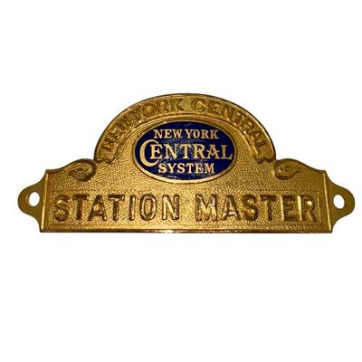 Railroad - New York Central Railroad Station Master Hat Badge