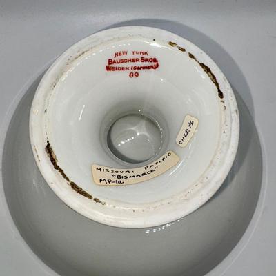 Railroad - Ca 1910 Missouri Pacific MoPac Iron Mountain Compote, Bismarck Pattern, Germany