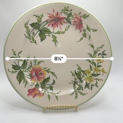 Railroad - 1944 Atlantic Coast Lines Flora of the South 8” Dinner Plate by Buffalo China