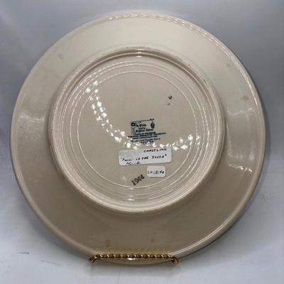 Railroad - 1944 Atlantic Coast Lines Flora of the South 8” Dinner Plate by Buffalo China