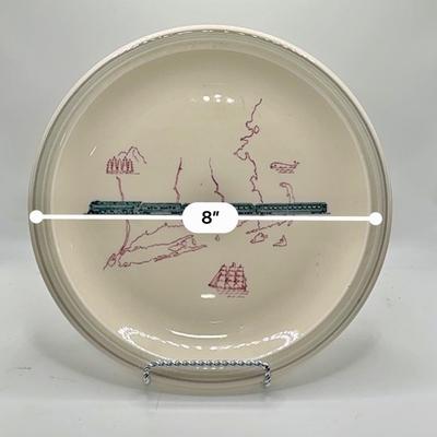 Railroad - New York, New Haven & Hartford Merchants 8” Dinner Plate, Buffalo China