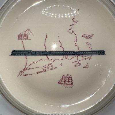 Railroad - New York, New Haven & Hartford Merchants 8” Dinner Plate, Buffalo China