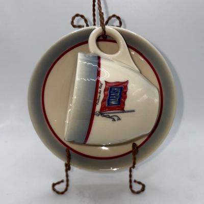 Railroad - Wabash Banner Demitasse Cup & Saucer, Syracuse China