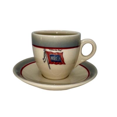 Railroad - Wabash Banner Demitasse Cup & Saucer, Syracuse China