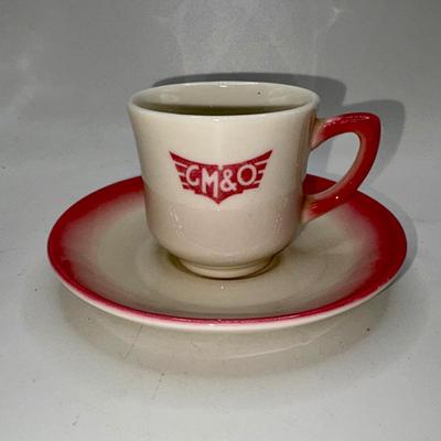 Railroad - Gulf, Mobile & Ohio GM&O RR Demitasse Cup & Saucer, Syracuse China