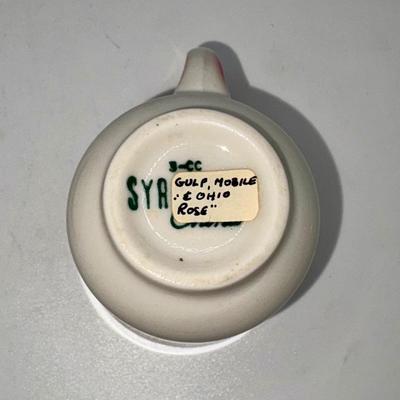 Railroad - Gulf, Mobile & Ohio GM&O RR Demitasse Cup & Saucer, Syracuse China