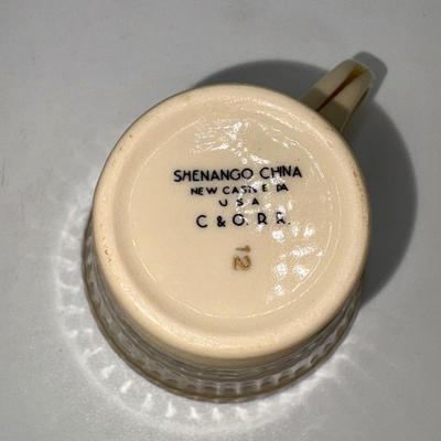 Railroad - Chesapeake & Ohio C&O Lines Demitasse Cup & Saucer, Shenango China