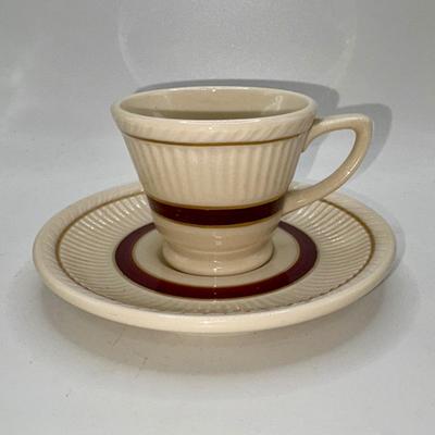 Railroad - Chesapeake & Ohio C&O Lines Demitasse Cup & Saucer, Shenango China