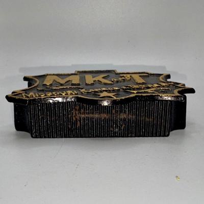 Railroad - Cast Iron Missouri, Kansas & Texas MKT Katy RR Match Safe