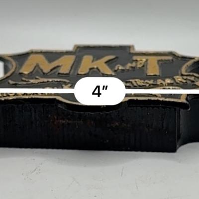 Railroad - Cast Iron Missouri, Kansas & Texas MKT Katy RR Match Safe