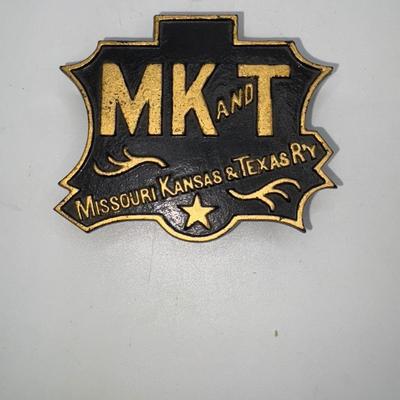 Railroad - Cast Iron Missouri, Kansas & Texas MKT Katy RR Match Safe
