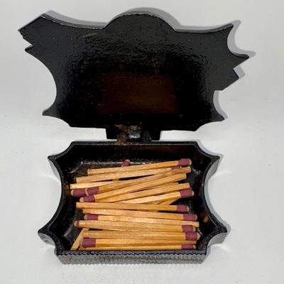 Railroad - Cast Iron Missouri, Kansas & Texas MKT Katy RR Match Safe