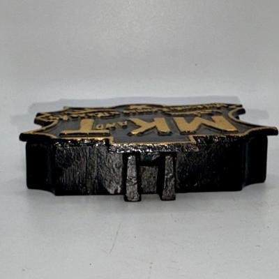 Railroad - Cast Iron Missouri, Kansas & Texas MKT Katy RR Match Safe