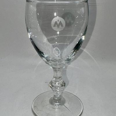 Railroad - Monon Railroad Hoosier Line Footed Wine Glass