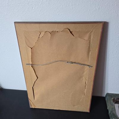 1947 Kriebel & Bates Framed Jesus Christ Lithograph Vintage Religious Artwork - Wilton Armatale engraved "give us our daily...