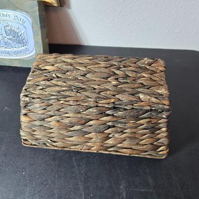 1947 Kriebel & Bates Framed Jesus Christ Lithograph Vintage Religious Artwork - Wilton Armatale engraved "give us our daily...