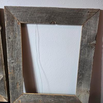 Three "Farm" frames - Rustic ranch wood picture frames