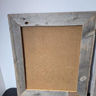 Three "Farm" frames - Rustic ranch wood picture frames