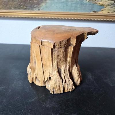 vintage lithograph print by the artist Frederick D. Ogden (1892-1948). - Wooden candle holder & Colorado Juniper hand carved jewelry...