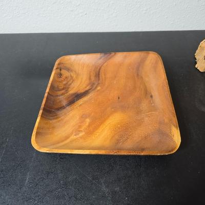 vintage lithograph print by the artist Frederick D. Ogden (1892-1948). - Wooden candle holder & Colorado Juniper hand carved jewelry...