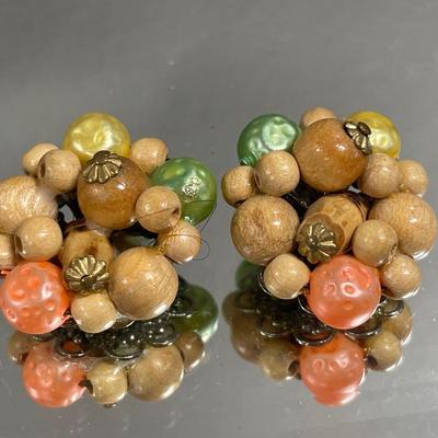 Vintage clip ons, Avon pin and pendant