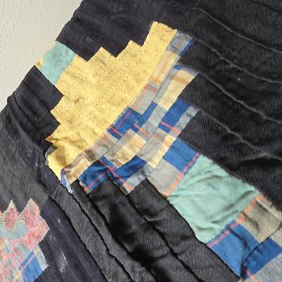 Handmade vintage Crazy Quilt - Early era - Beautiful & fun design