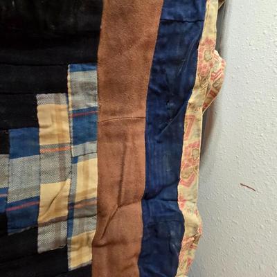 Handmade vintage Crazy Quilt - Early era - Beautiful & fun design