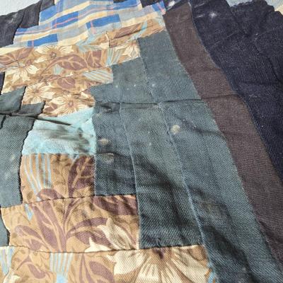 Handmade vintage Crazy Quilt - Early era - Beautiful & fun design