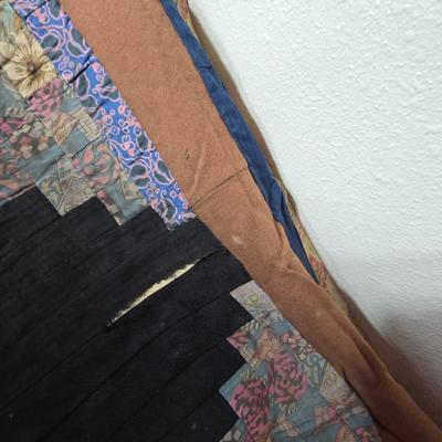Handmade vintage Crazy Quilt - Early era - Beautiful & fun design