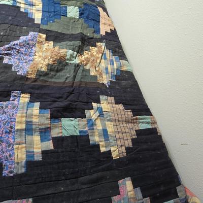 Handmade vintage Crazy Quilt - Early era - Beautiful & fun design