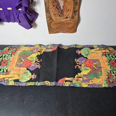 Antique Vintage Leather hand tooled Art Nouveau Deco purse - 1940s navy crocheted popcorn purse -belt - Handcrafted textiles and more