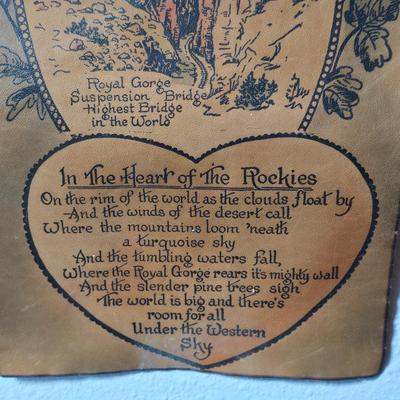 Antique Vintage Leather hand tooled Art Nouveau Deco purse - 1940s navy crocheted popcorn purse -belt - Handcrafted textiles and more