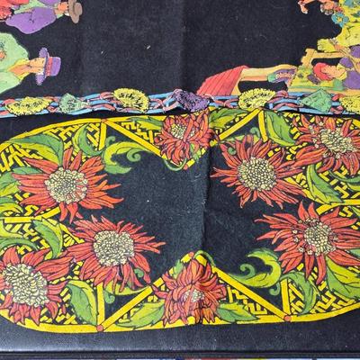 Antique Vintage Leather hand tooled Art Nouveau Deco purse - 1940s navy crocheted popcorn purse -belt - Handcrafted textiles and more